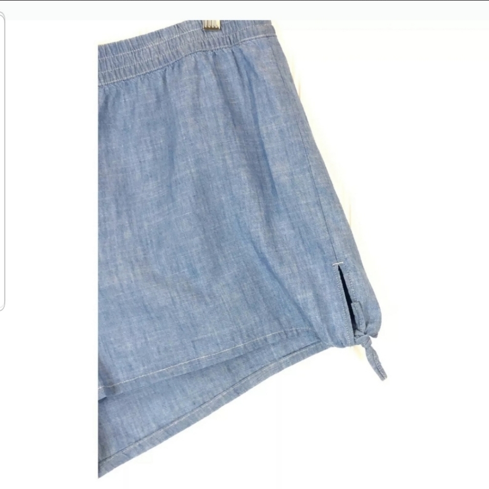Madewell Pale Blue Chambray Shorts - Picture 3 of 6
